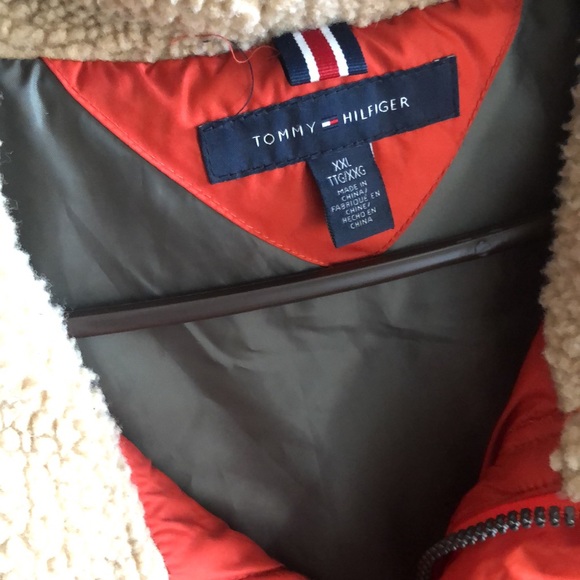 XXl Tommy Hilfiger bubble Vest orange - Picture 3 of 4
